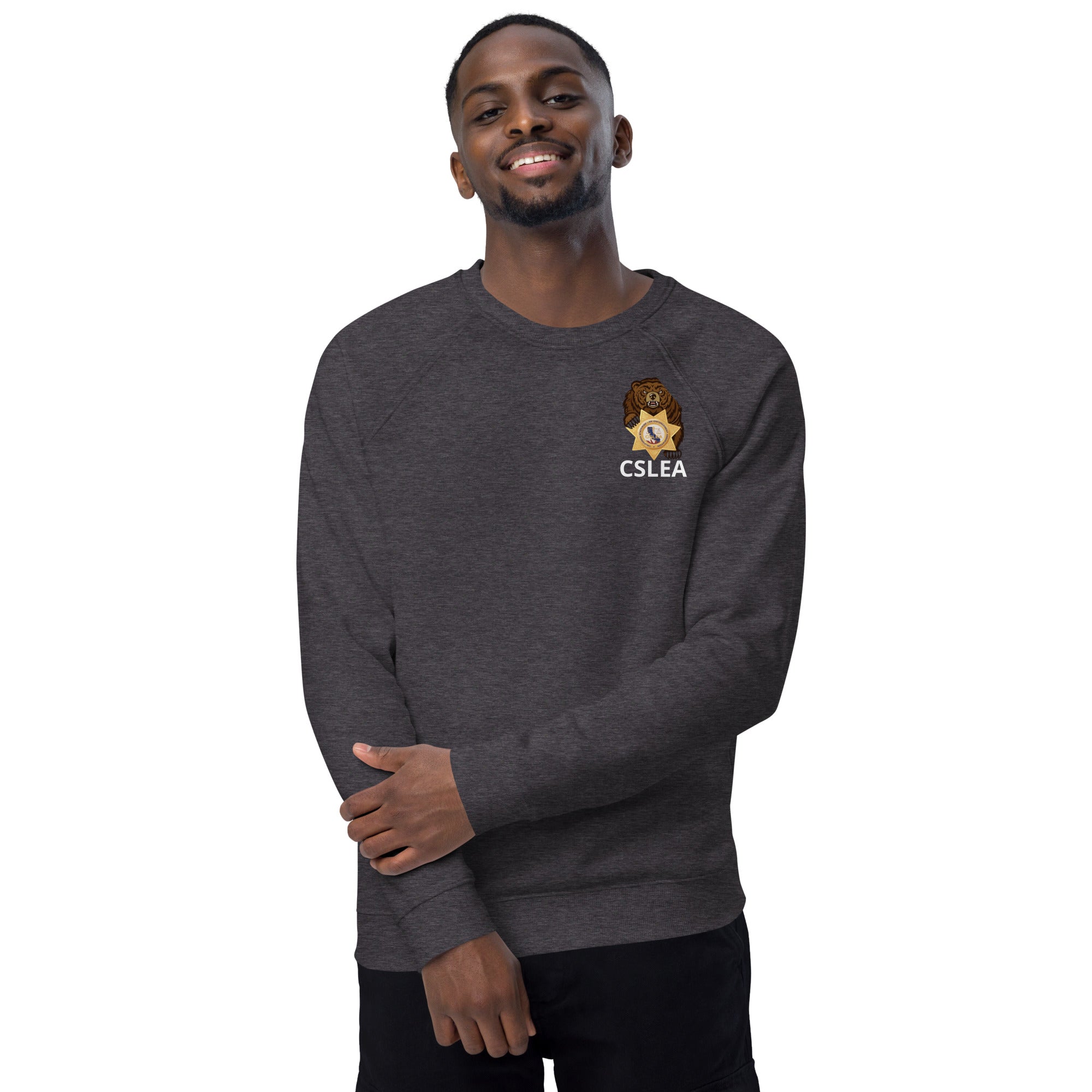 Unisex organic raglan sweatshirt